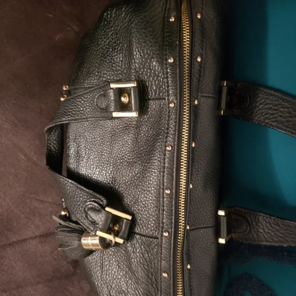 Authentic Juicy Couture L.A - Black Full Grain Deveo Soft Leather Hand Bag 👜 - Picture 3 of 7